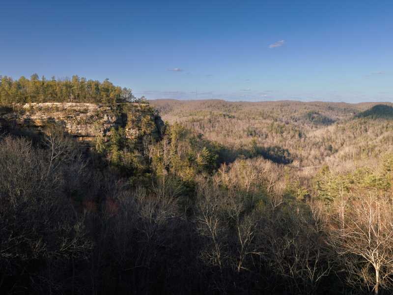 Battleship Rock viewed from Natural Bridge.