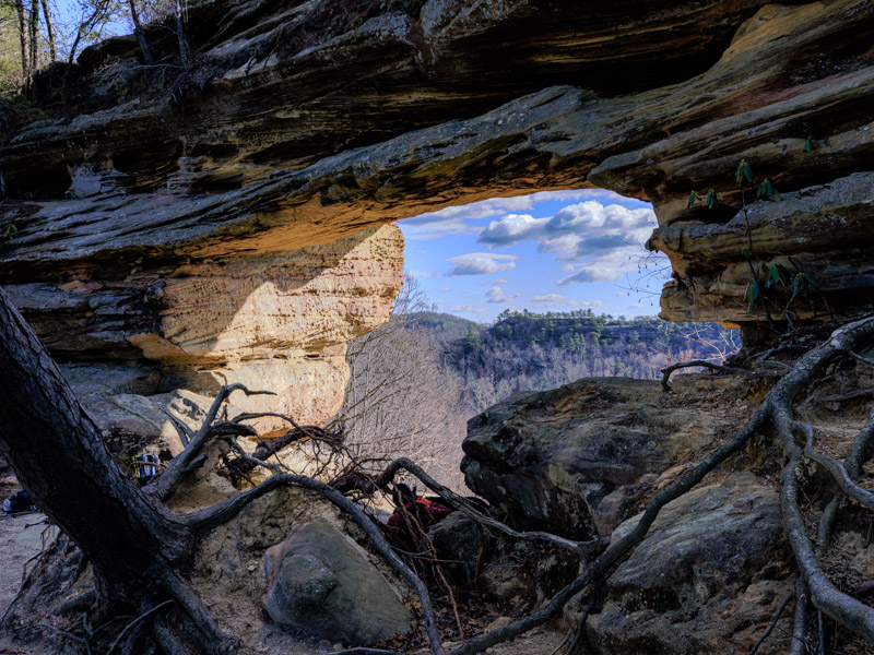 A view through Double Arch.